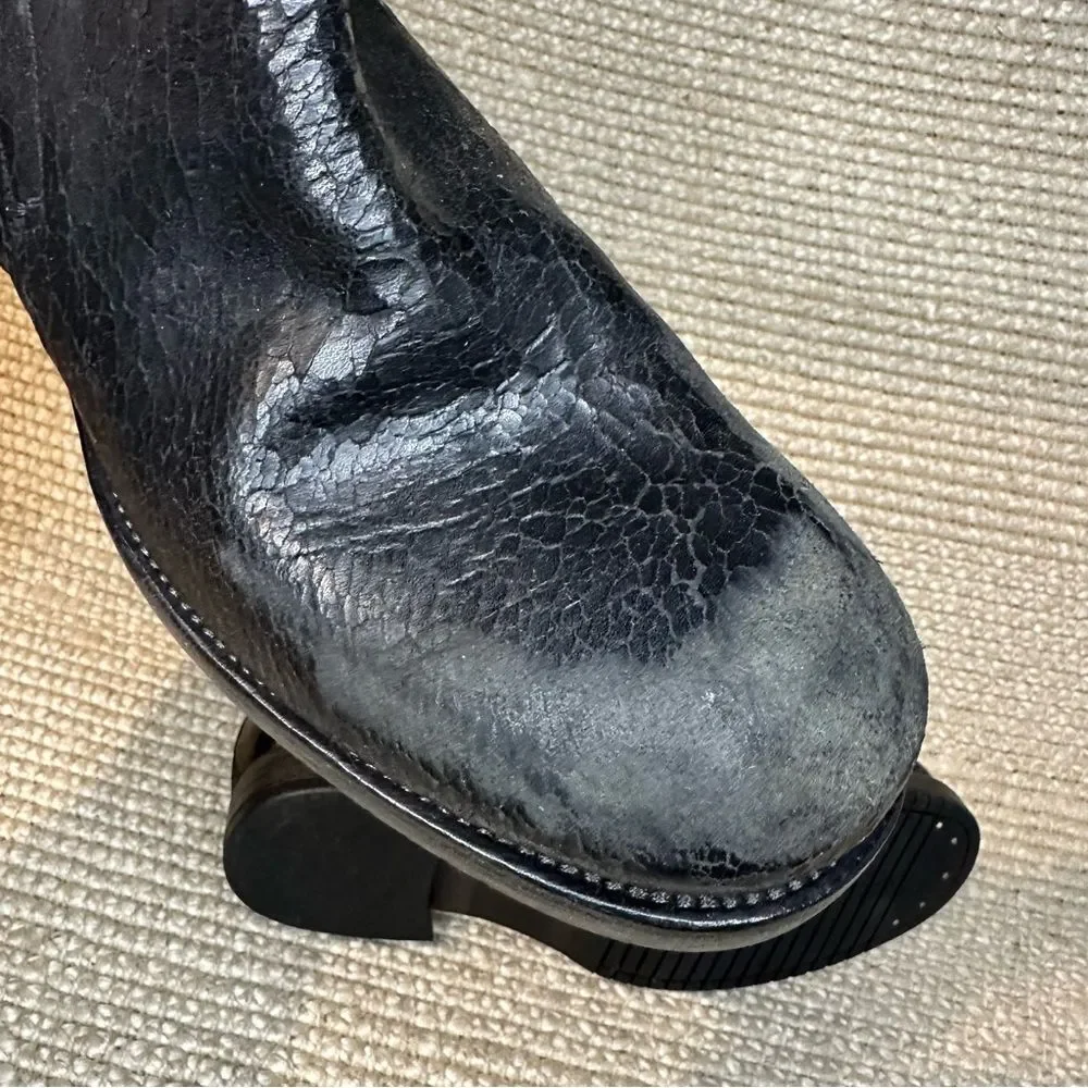 NWT Area Forte distressed crackle chelsea handcrafted boots sz 42 Italy
